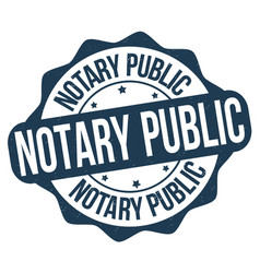 Notary Public Grunge Rubber Stamp