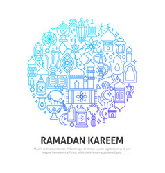 Ramadan Kareem Circle Concept