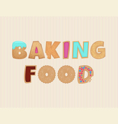 Baking Food Decorative Title Visualization