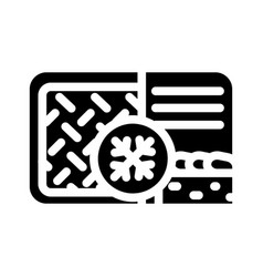 Meat Pie Frozen Dish Glyph Icon