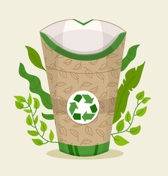 Flat Design Eco Cup