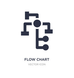 Flow Chart Icon On White Background Simple