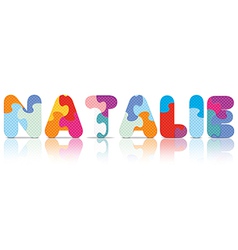 Natalie Written With Alphabet Puzzle