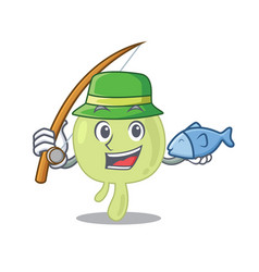 Cartoon Design Style Lymph Node Goes To Fishing