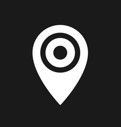 Location Mark Dark Mode Glyph Ui Icon