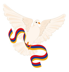 Bird Of Peace With Flag Of Armenia