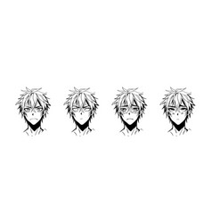 Male Anime Characters Cartoon Men Portraits