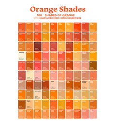 Orange 100 Color Shades