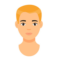 Cartoon Character Blond Man Guy With Fair Hair