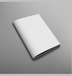 3d Blank Portrait A4 Brochure Or Magazine On Gray