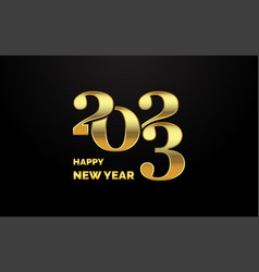 Happy New Year 2023 Text Design For Brochure