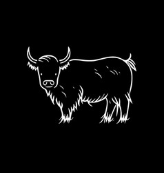 Highland Cow - Minimalist And Simple Silhouette