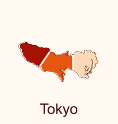 Tokyo High Detailed Map Japan Map World Map