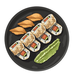 Kimbap And Uramaki Sushi