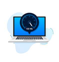 Speed Test On Laptop Speedometer Internet