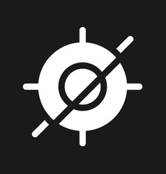 Crossed Aim Dark Mode Glyph Ui Icon