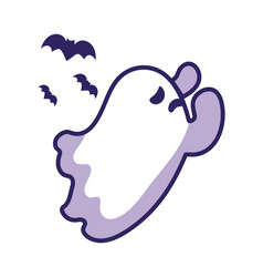 Halloween Kawaii Ghost And Bat