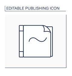 Paperback Line Icon