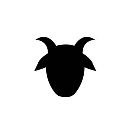 Horned Goat Head Logo Template