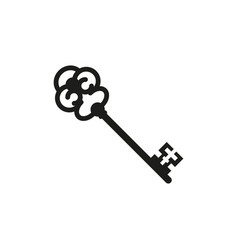 Key Icon Simple Flat On A White