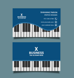 Piano Business Card Design