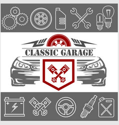 Auto Repair Icons And Service Logo