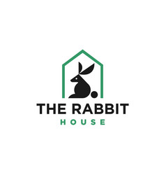 Rabbit House Home Logo Icon