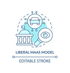 Liberal Maas Model Turquoise Concept Icon