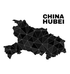 Lowpoly Hubei Province Map