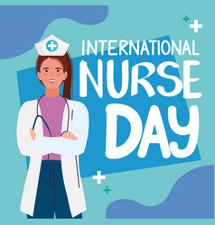 Nurse Day Lettering Poster