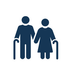 Elderly Person Icon Isolated