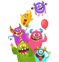 Cute Cartoon Monsters Set