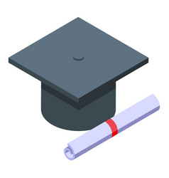 Director Graduation Icon Isometric People