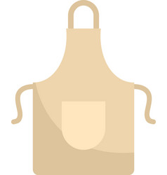 Kitchen Apron Icon Flat Isolated