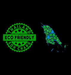 Eco Green Collage Koh Chang Map And