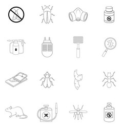 Exterminator Icon Set Outline