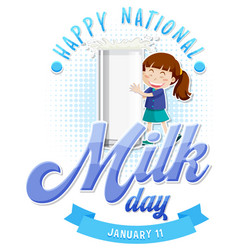 National Milk Day Banner Design