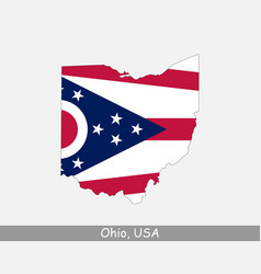 Ohio Usa Map Flag