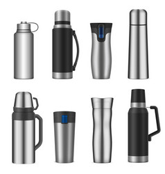 Vacuum Flask Realistic Set