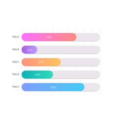 Rectangular Percentage Infographic Chart Design