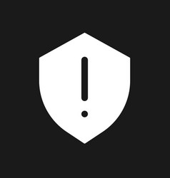 Security Hazard Dark Mode Glyph Ui Icon