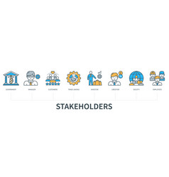 Stakeholders Concept With Icons Government