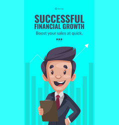 Successful Financial Growth Portrait Template