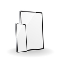 Electronic Device Mockup White Tablet