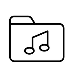 Music Folder Outline Icon