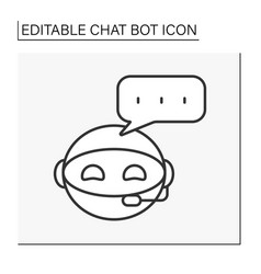 Robot Line Icon