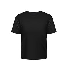 Black Sports Tshirt For Men 3d Mock Up