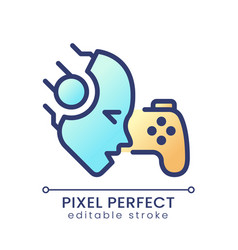 Ai Play Games Pixel Perfect Color Gradient Icon