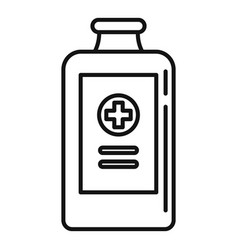 Baby Cough Syrup Icon Outline Style