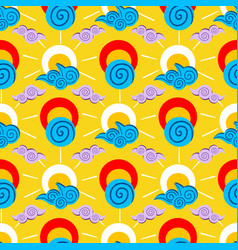 Summer Sunny Seamless Pattern Design